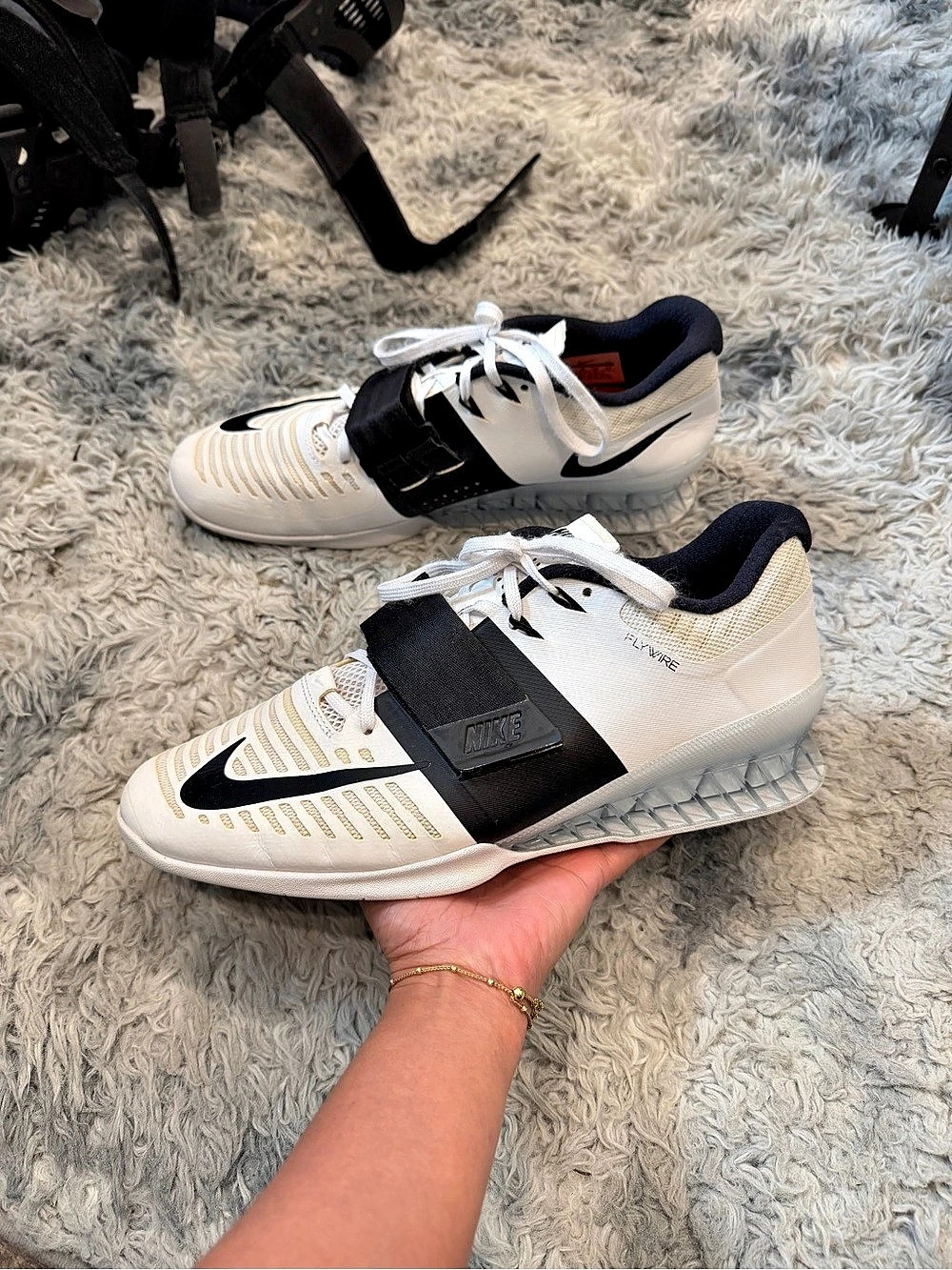Nike Romaleos 3 Weightlifting Shoes White Black US 11